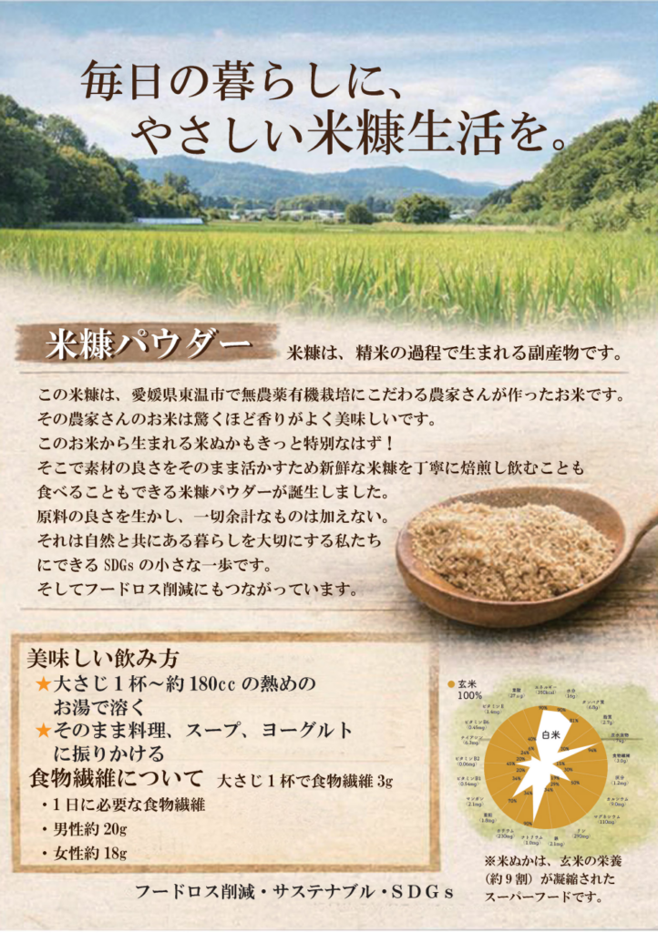 やさしい米糠生活を